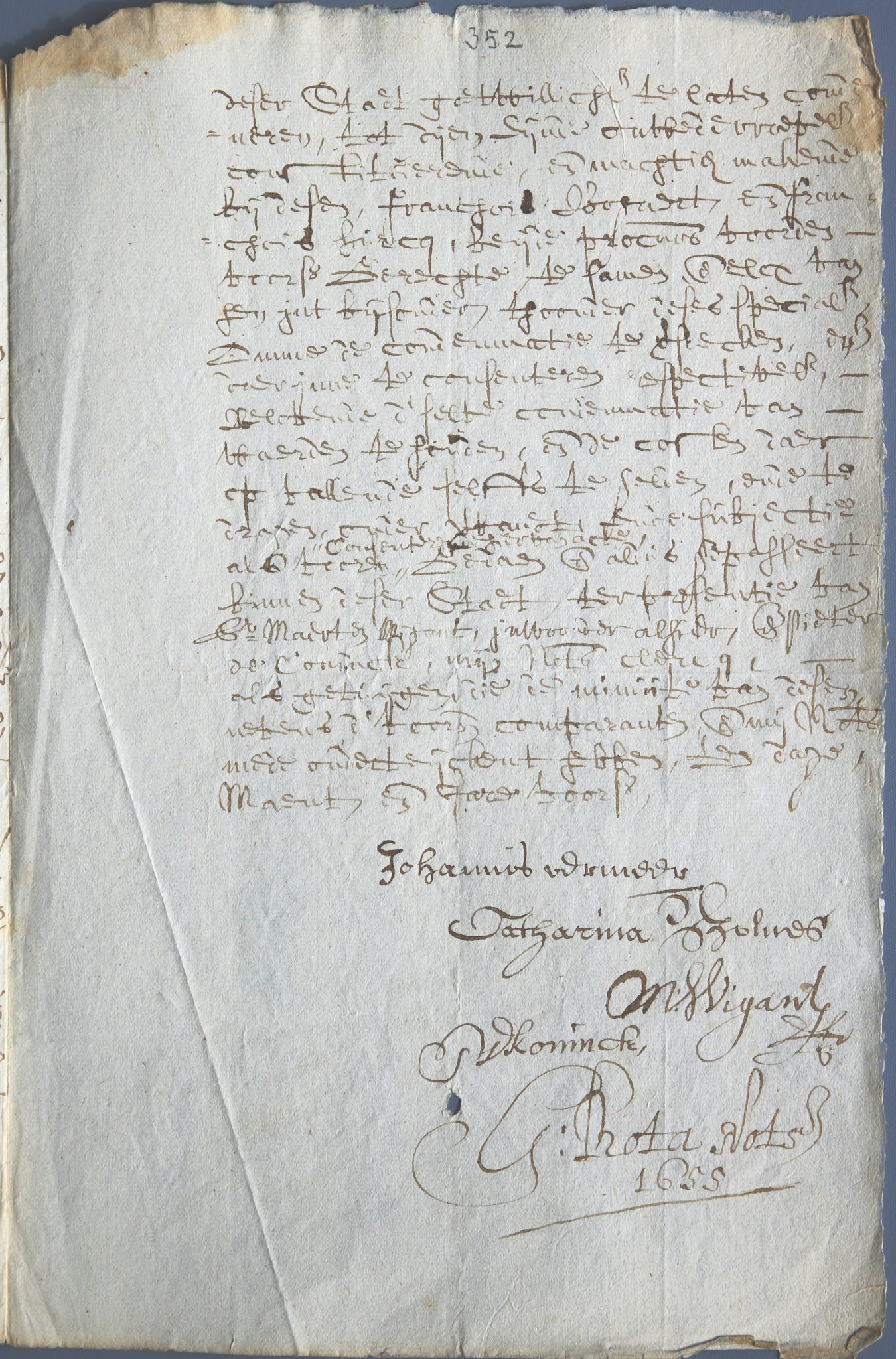 3 Vermeer Security for Guilt of Father 1655 Page 3
