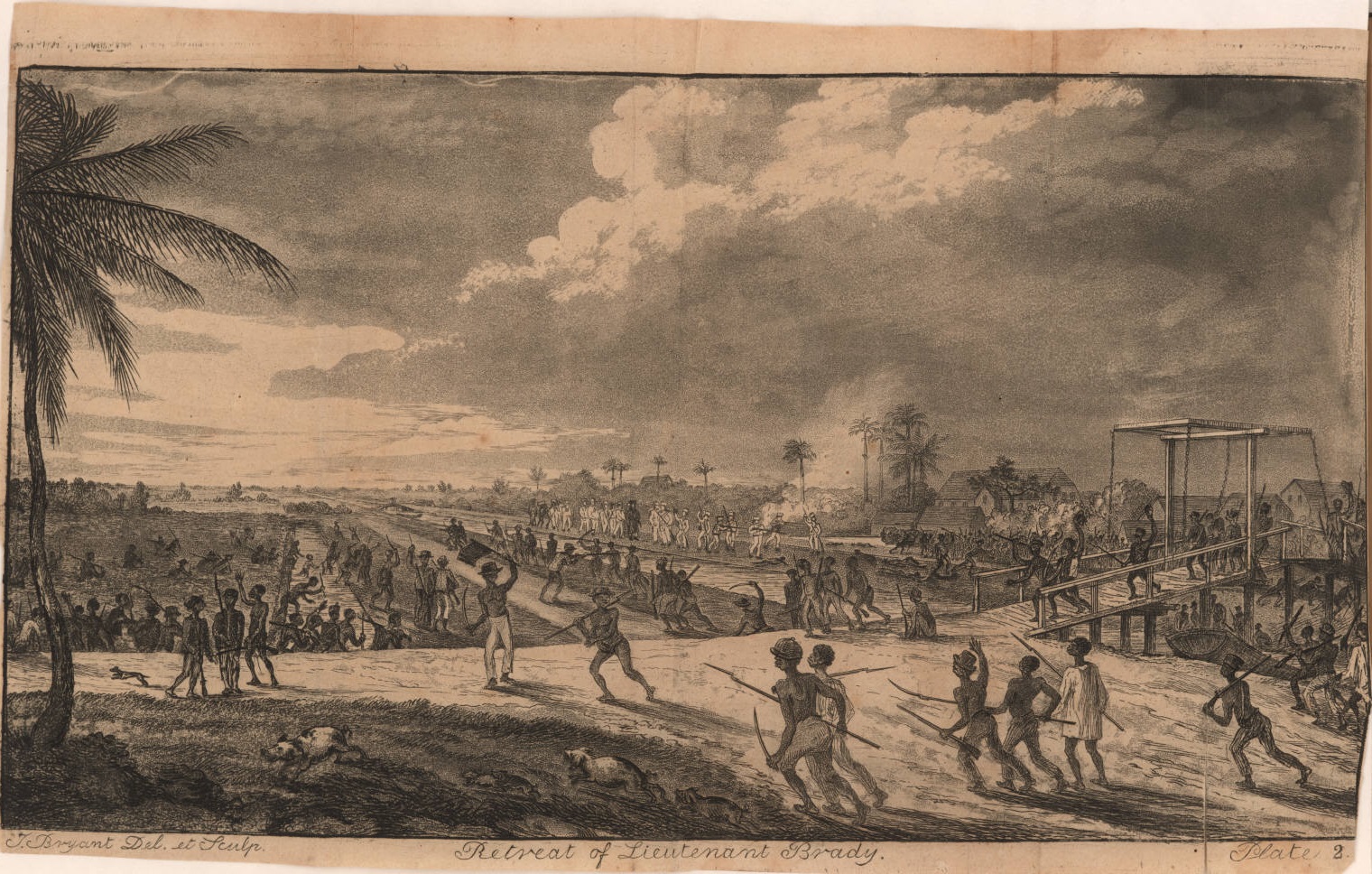 Plate 2 Retreat of Lt Brady