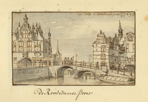Rotterdamse Poort Hoogbrug Josua De Grave 1695 Web