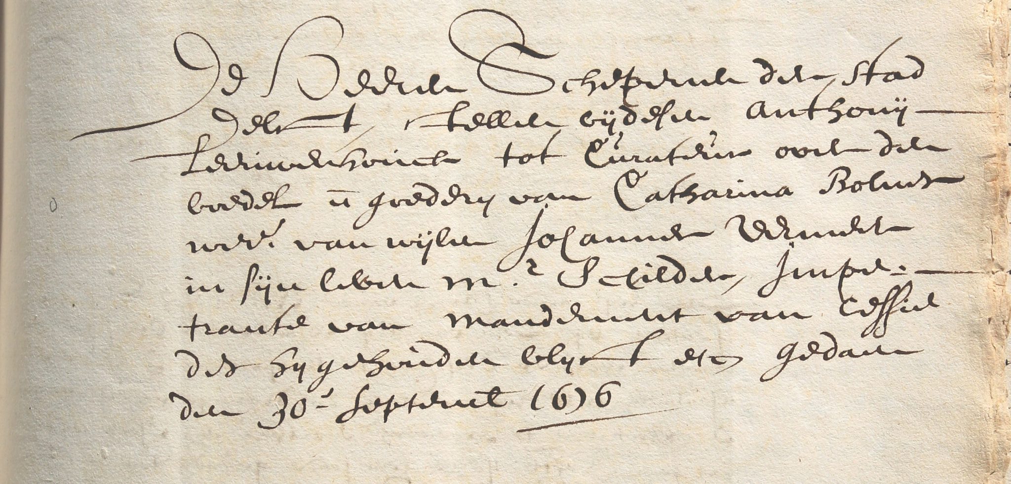 8.1 Van Leeuwenhoek Curator of the Estate of Vermeer 1676 Detail