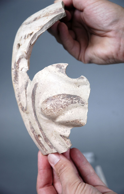 Romeins thatermasker archeologisch vondst