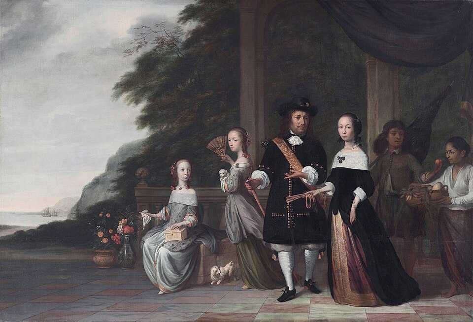 Pieter Cnoll, Cornelia Van Nijenrode and Their Daughters, by Jacob Coeman