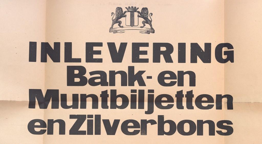 Oproep tot inlevering van al het papiergeld in Delft.