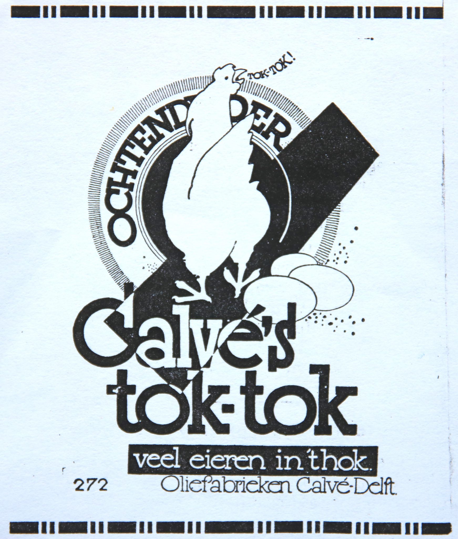 Advertentie voor Tok-Tok, 1932.