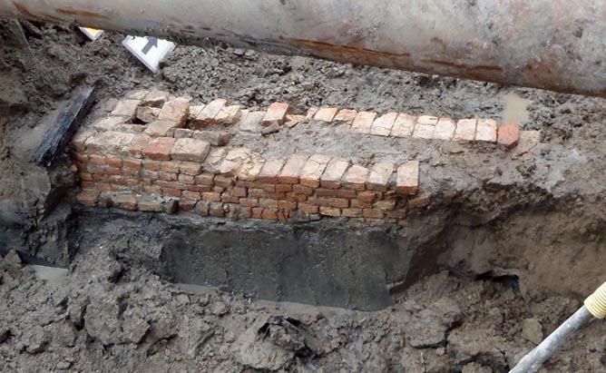 Bebouwing onder de stadswal