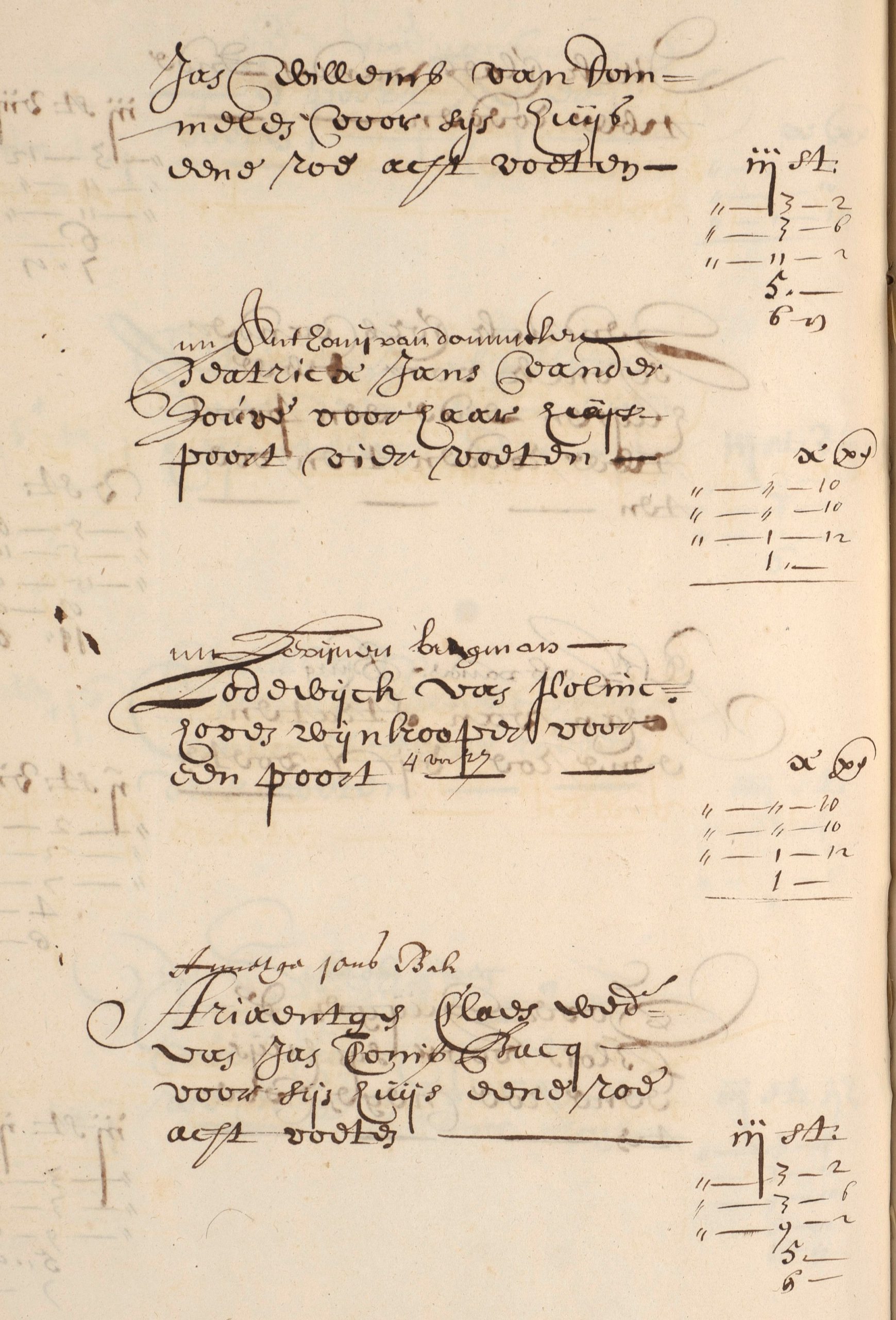 De bewuste pagina uit de ‘Legger vant diepen der wateren binnen de stad Delft’ uit 1667.