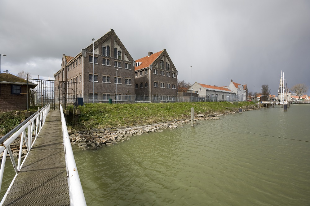 Een van de plekken waar de Delftenaar gevangen wordt gehouden: het Oostereiland te Hoorn